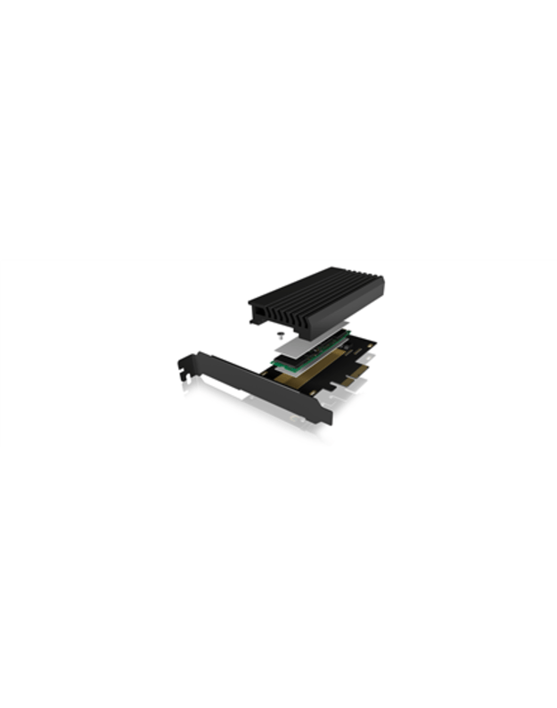 Icy Box IB-PCI214M2-HSL PCIe extension card Raidsonic ICY BOX PCIe card with M.2 M-Key socket for one M.2 NVMe SSD