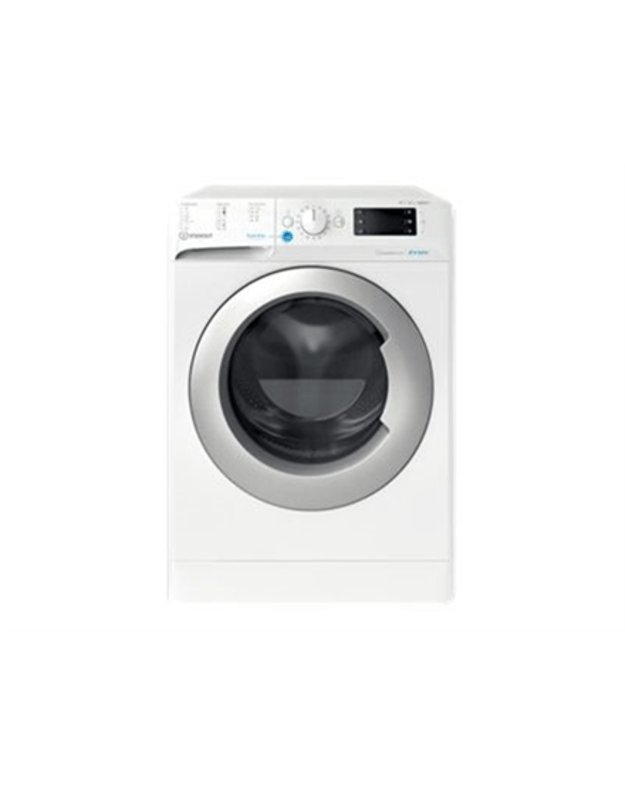 INDESIT Washing machine with Dryer BDE 86435 9EWS EU Energy efficiency class D Front loading Washing capacity 8 kg 1400 RPM Depth 54 cm Width 59.5 cm Display Digital Drying system Drying capacity 6 kg White