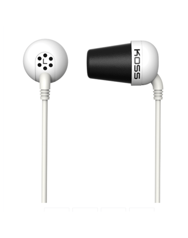 Koss Plug Wired, In-ear, Noise canceling, White