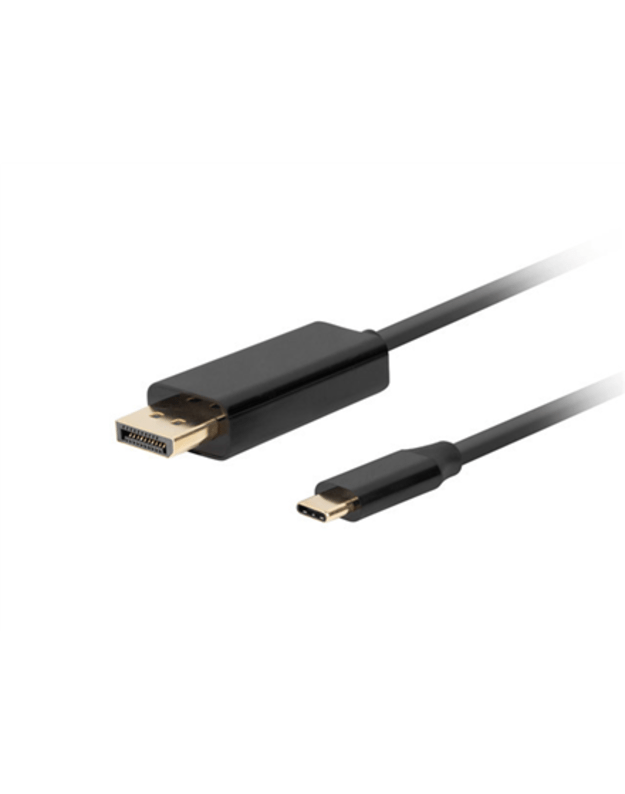 Lanberg USB-C to DisplayPort Cable, 0.5 m 4K/60Hz, Black Lanberg | USB-C to DisplayPort Cable | CA-CMDP-10CU-0005-BK | 0.5 m | Black