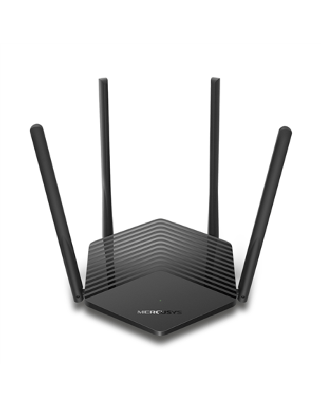 Mercusys | AX1500 WiFi 6 Router | MR60X | 802.11ax | 1201+300 Mbit/s | 10/100/1000 Mbit/s | Ethernet LAN (RJ-45) ports 2 | Mesh Support No | MU-MiMO Yes | No mobile broadband | Antenna type External
