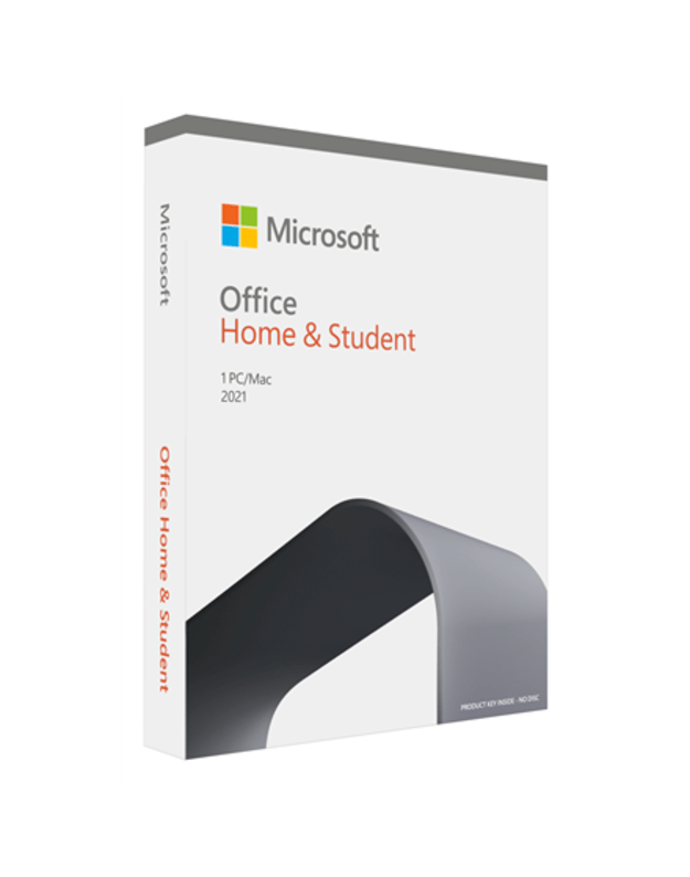 Microsoft Office Home and Student 2021 79G-05388 FPP 1 PC/Mac user(s) English Medialess