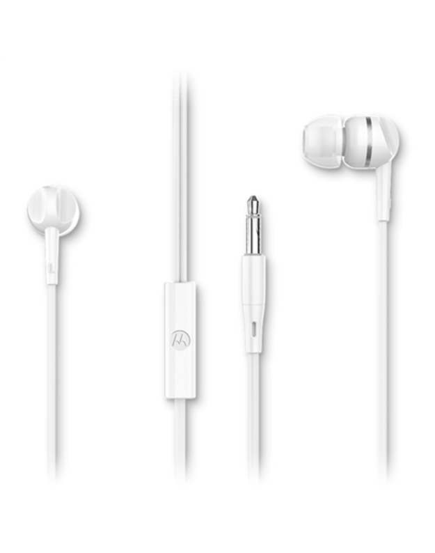 Motorola Headphones Earbuds 105 In-ear Built-in microphone 3.5 mm plug White