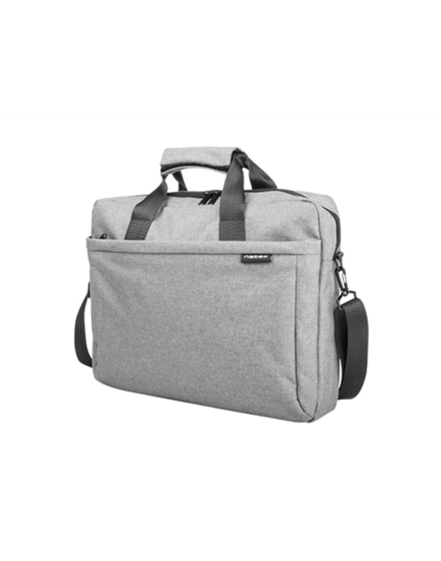 Natec Laptop Bag, Mustela, 15.6 , Grey Natec | Fits up to size 15.6 | Mustela | Toploading laptop case | Grey | Shoulder strap