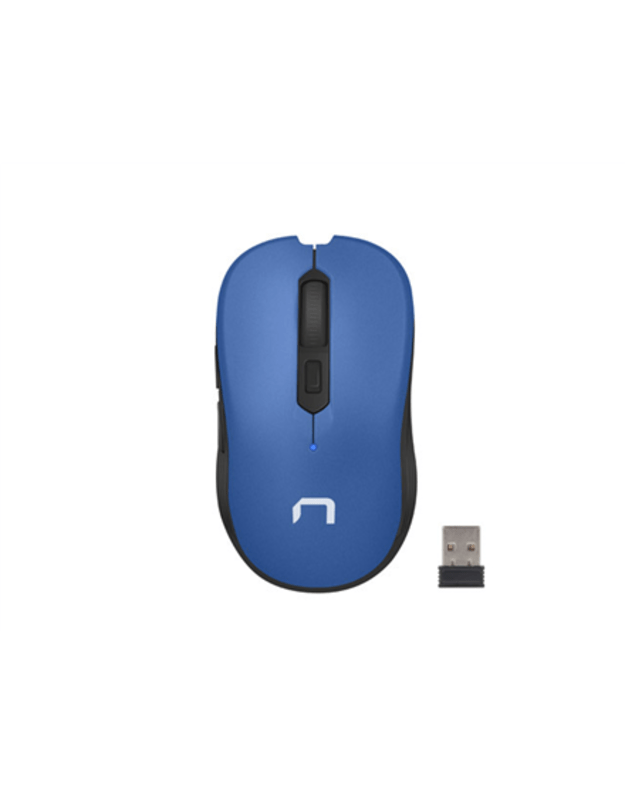 Natec Mouse, Robin, Wireless, 1600 DPI, Optical, Blue Natec Mouse Blue Robin Wireless