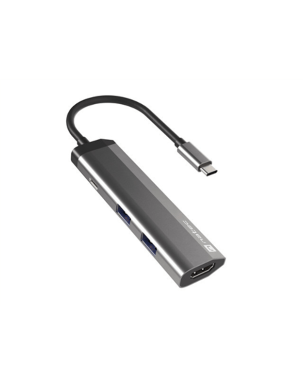 Natec Multi-Port Adapter Fowler Slim USB Type-C