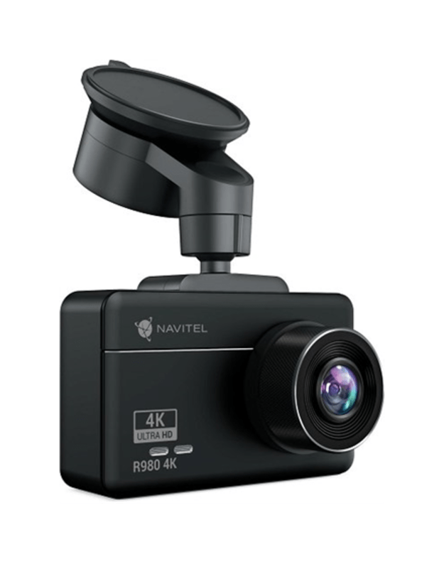 Navitel | Dashcam with Wi-Fi, GPS-informer, and digital speedometer | R980 4K | IPS display 3   854x480 Touchscreen | GPS (satellite) | Maps included