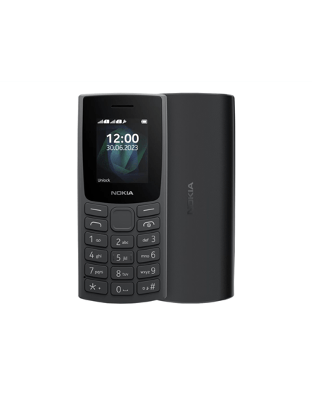 Nokia | 105 (2023) TA-1557 | Charcoal | 1.8 | TFT LCD | 120 x 160 pixels | Dual SIM | Mini Sim | 3G | USB version microUSB | 1000 mAh