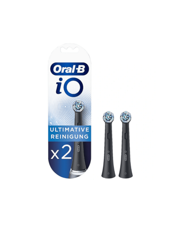 Oral-B Replaceable Toothbrush Heads iO Refill Ultimate Clean Heads For adults Number of brush heads included 2 Number of teeth brushing modes Does not apply Black