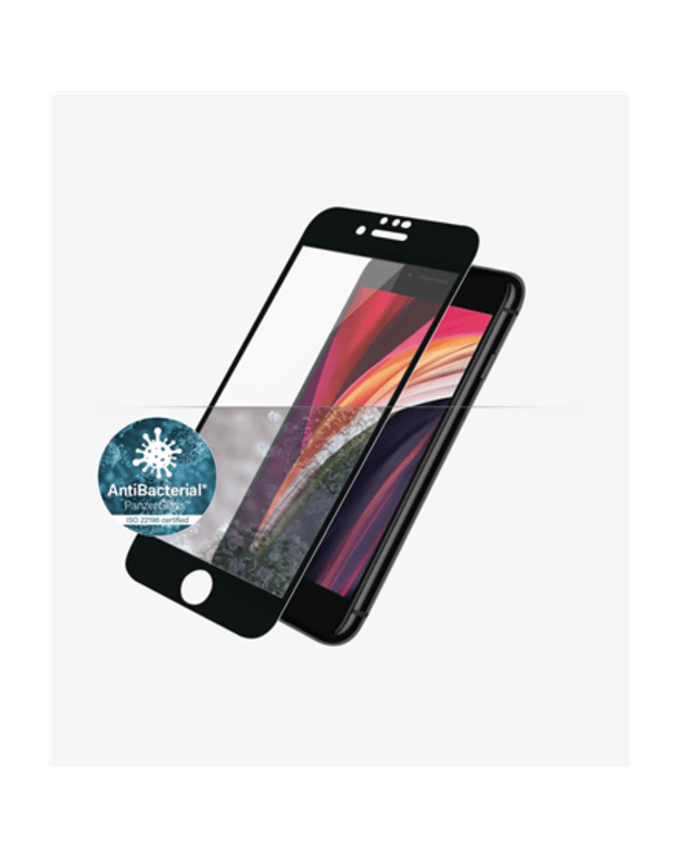 PanzerGlass | Apple | iPhone 6/6s/7/8/SE 2020 | Hybrid glass | Black | Rounded edges 100% touch preservation Crystal clear | Screen Protector