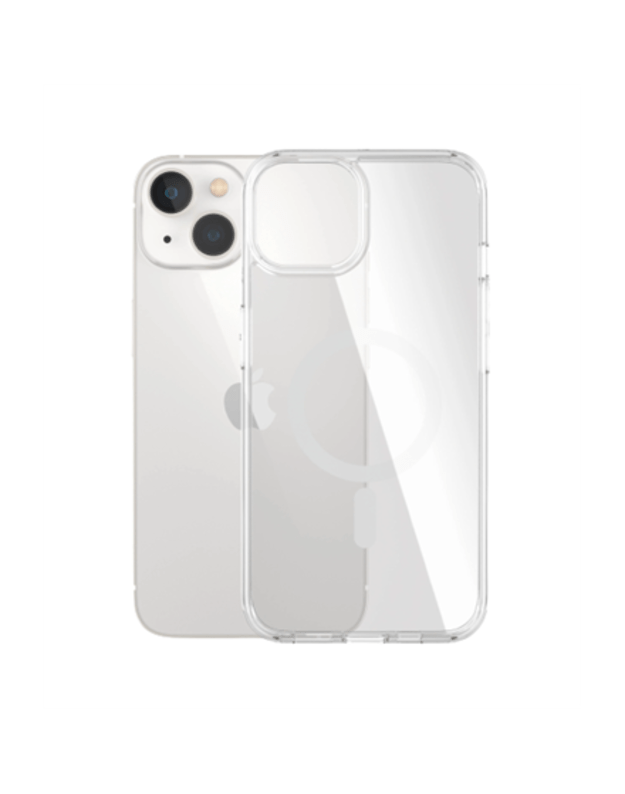 PanzerGlass | HardCase MagSafe Compatible | Back protection | Apple | iPhone 14/13 | 100% Recycled Polyurethane (TPU) | Clear | MagSafe compatible Military Grade Standard 100% recycled frame material