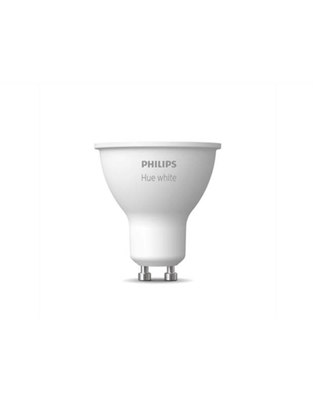Philips Hue W 5.2W GU10 Philips Hue | W 5.2W GU10 | GU10 | 5.2 W | Warm White | Bluetooth and Zigbee