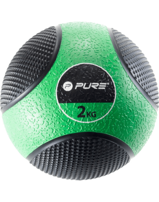 Pure2Improve Medicine Ball, 2 kg Black/Green