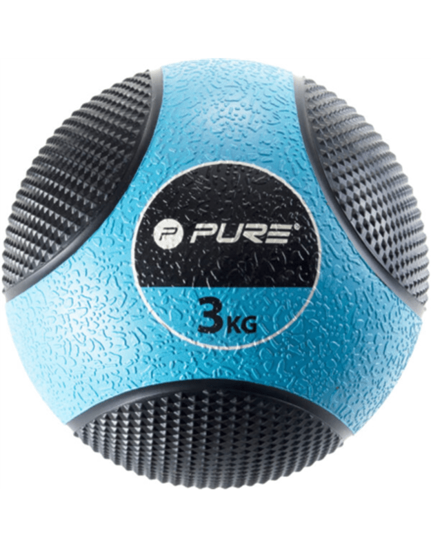 Pure2Improve Medicine Ball, 3 kg Black/Blue