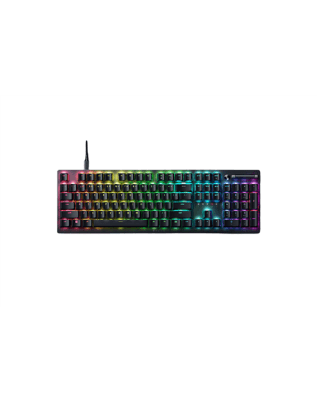 Razer Deathstalker V2 Gaming keyboard Multi-functional media button and media roller Fully programmable keys with on-the-fly macro recording N-key roll over RGB LED light NORD Wired