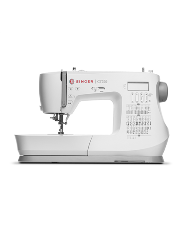 Singer Sewing Machine C7255 Number of stitches 200 Number of buttonholes 8 White