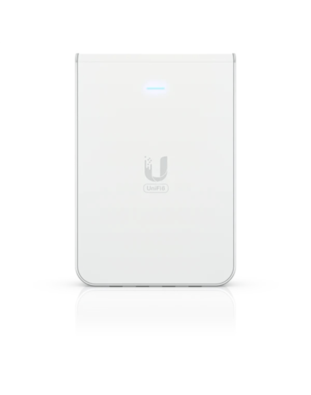 Ubiquiti WiFi 6 access point with a built-in PoE switch U6-IW 802.11ax, 2.4 GHz/5 GHz, 10/100/1000 Mbit/s, Ethernet LAN (RJ-45) ports 1, PoE in, Antenna type Internal