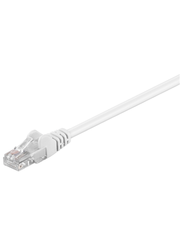 Wenstronic CAT 5e Patch Cable, U/UTP, white, 2 m Goobay