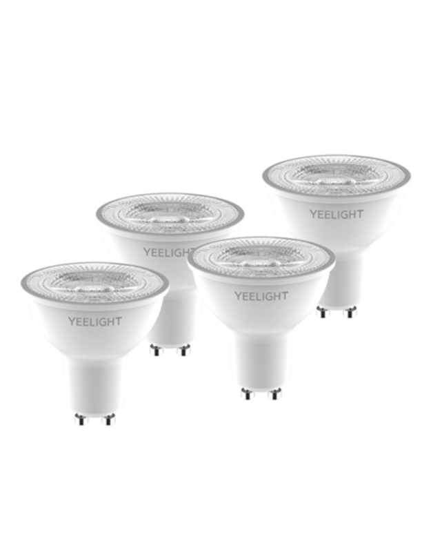 Yeelight LED Smart Bulb GU10 4.5W 350Lm W1 White Dimmable, 4pcs pack